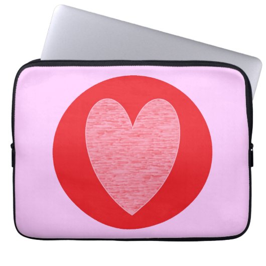 Herz 3 laptopschutzhülle (Vorderseite)