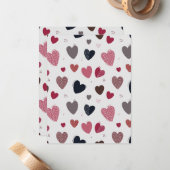 Herz 3 mitteilungskarte (Vorderseite/Rückseite Beispiel)