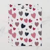 Herz 3 mitteilungskarte (Vorne/Hinten)