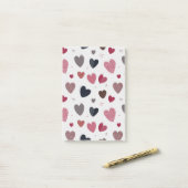 Herz 3 post-it klebezettel (Auf Schreibtisch)