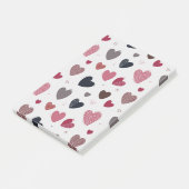 Herz 3 post-it klebezettel (angewinkelt)