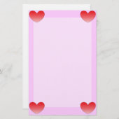 Herz 4 briefpapier (Vorne/Hinten)