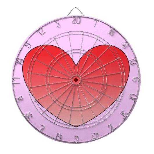 Herz 4 dartscheibe (vorne)