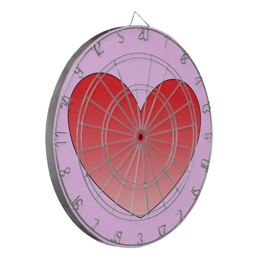 Herz 4 dartscheibe (Vorderseite Links)