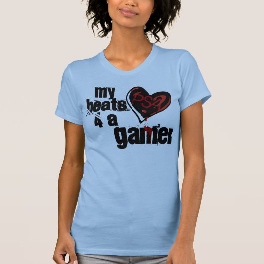 HERZ 4 EIN GAMER T-Shirt (Vorderseite)