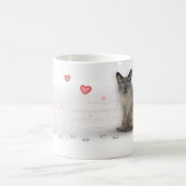 Herz 4 Katzen Kaffeetasse (Mittel)