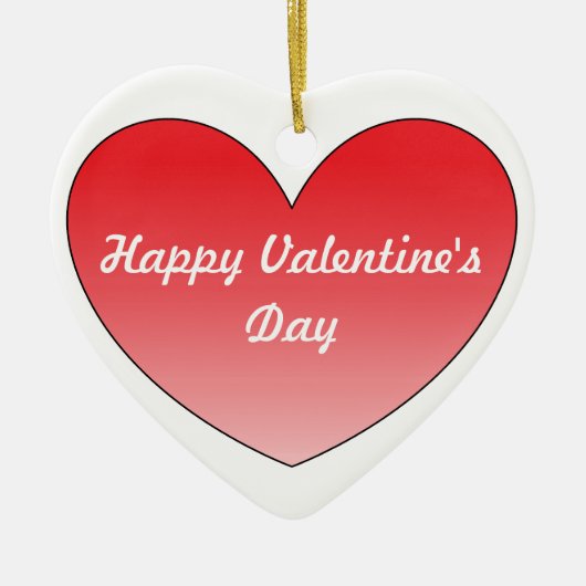 Herz 4 keramik ornament (Vorne)