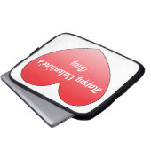 Herz 4 laptopschutzhülle (Vorne Knopf)