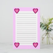 Herz 5 briefpapier (Stehend Vorderseite)