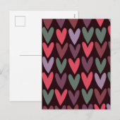 Herz 6 feiertagspostkarte (Vorne/Hinten)