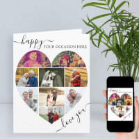 Herz 9 Foto Collage Liebe Sie Skript jeder Fall