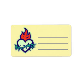 Herz Adressaufkleber