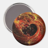 Herz a'Fire Magnet (Vorderseite/Rückseite)