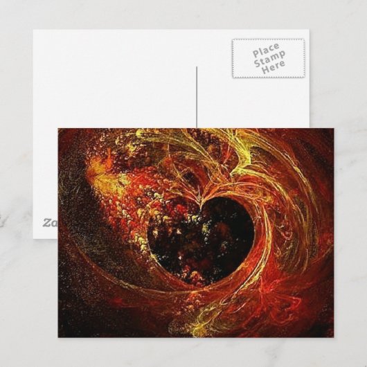 Herz a'Fire Postkarte (Vorne/Hinten)