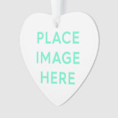 Herz - Akrylverzierung Ornament (Vorderseite)