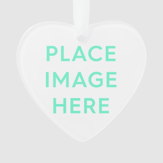 Herz - Akrylverzierung Ornament (Vorderseite)
