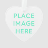 Herz - Akrylverzierung Ornament (Rückseite)