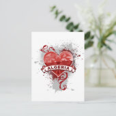 Herz Algerien Postkarte (Stehend Vorderseite)