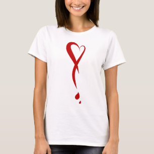 Herz als Ausrufezeichen, Herzblutungen T-Shirt
