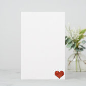 Herz am Feuer Briefpapier (Stehend Vorderseite)