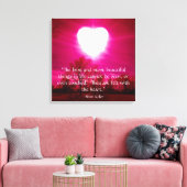 Herz am Feuer Leinwanddruck (Insitu (Wohnzimmer))