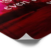 Herz am Feuer Poster (Ecke)