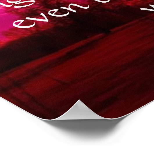 Herz am Feuer Poster (Ecke)