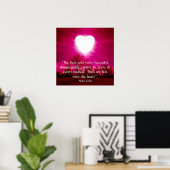 Herz am Feuer Poster (Heimbüro)