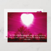 Herz am Feuer - Postkarte (Vorne/Hinten)