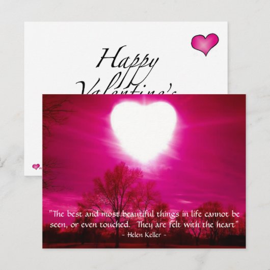 Herz am Feuer - Postkarte (Vorne/Hinten)