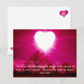 Herz am Feuer - Postkarte (Vorne/Hinten)