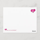 Herz am Feuer - Postkarte (Rückseite)