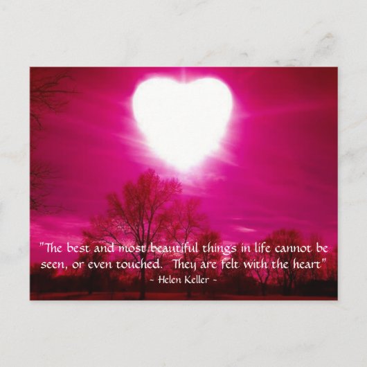 Herz am Feuer - Postkarte (Vorderseite)