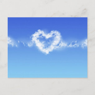Herz am Himmel Postkarte