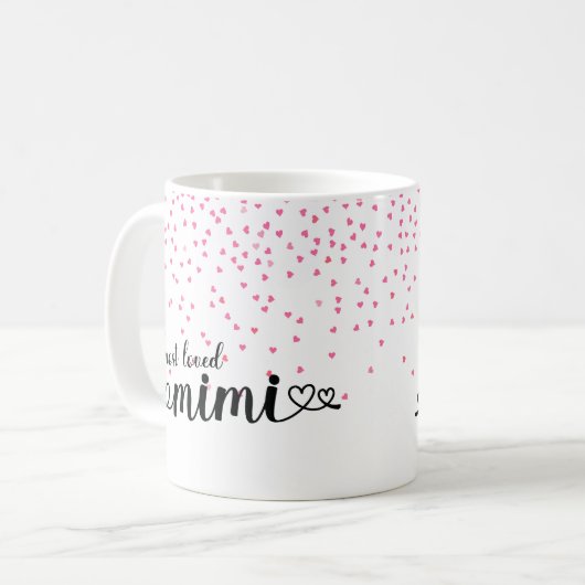 Herz am liebsten Mimi Kaffeetasse (Vorderseite Links)