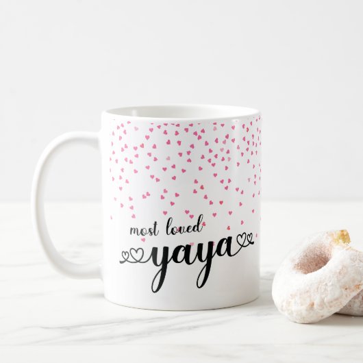 Herz am liebsten Yaya Kaffeetasse (Mit Donut)