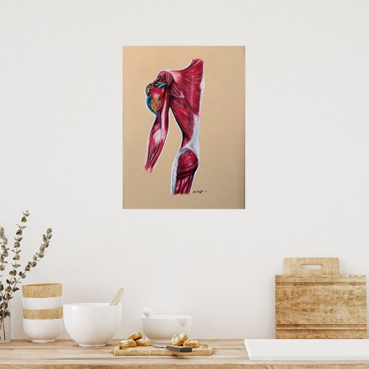 Herz am Sieb Poster (Küche)