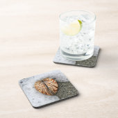 Herz am Strand Getränkeuntersetzer (Rechte Seite)