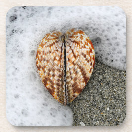 Herz am Strand Getränkeuntersetzer