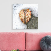 Herz am Strand Leinwanddruck (Insitu (Wohnzimmer))