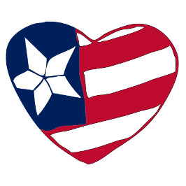 Herz Amerika Patriotischer Becher | USA-Flagge Her Zweifarbige Tasse