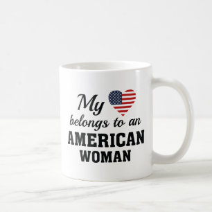Herz Amerikanerin Kaffeetasse