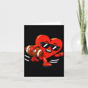 Herz Amerikanischer Football Valentinstag Jungen M Karte