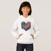 Herz Amerikas Hoodie (Vorne ganz)