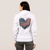 Herz Amerikas Hoodie (Schwarz voll)