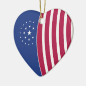 Herz Amerikas Keramik Ornament (Links)