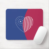 Herz Amerikas (Kurve) Mousepad (Mit Mouse)
