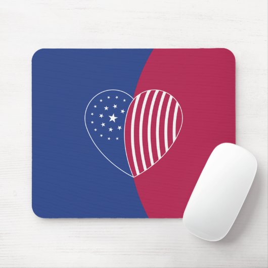 Herz Amerikas (Kurve) Mousepad (Mit Mouse)