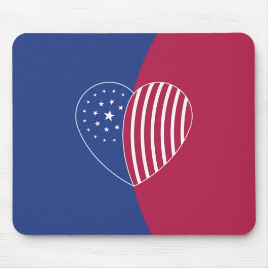 Herz Amerikas (Kurve) Mousepad (Vorne)