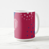 Herz Amerikas (Star) Kaffeetasse (VorderseiteRechts)